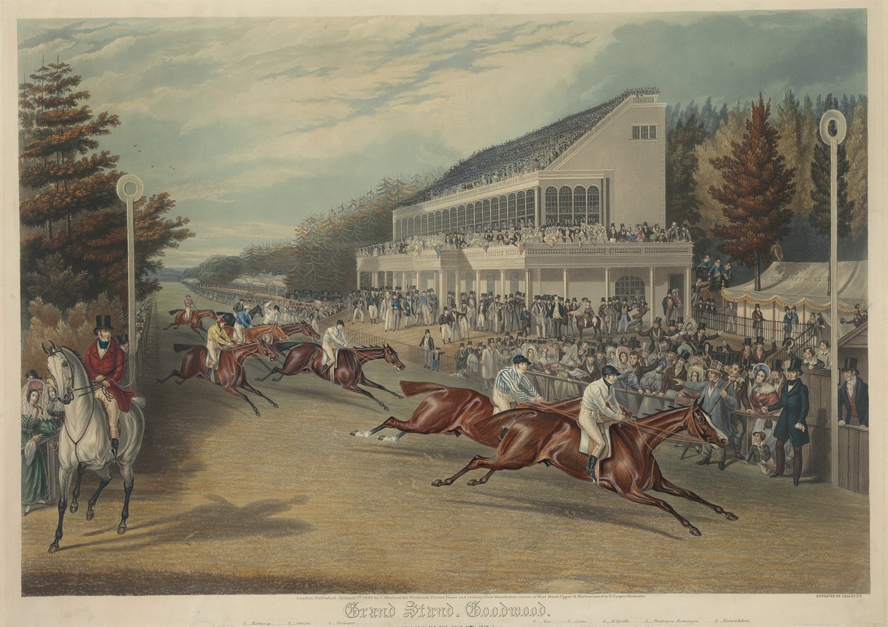 Course : Grand Stand, Goodwood (Arrivée pour la Gold Cup-1838) - Charles Hunt