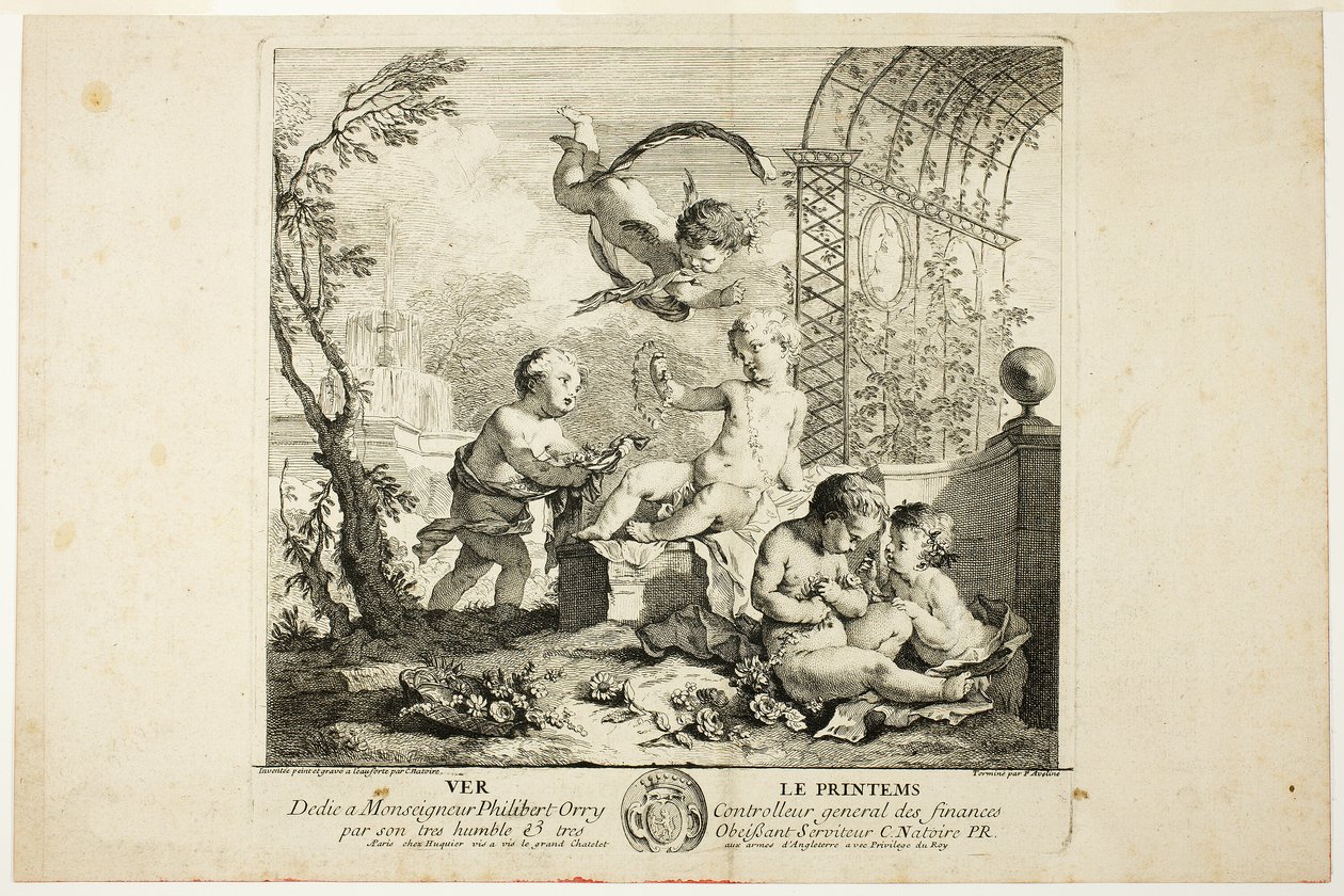 Printemps, planche une de Les Quatre Saisons - Charles Joseph Natoire