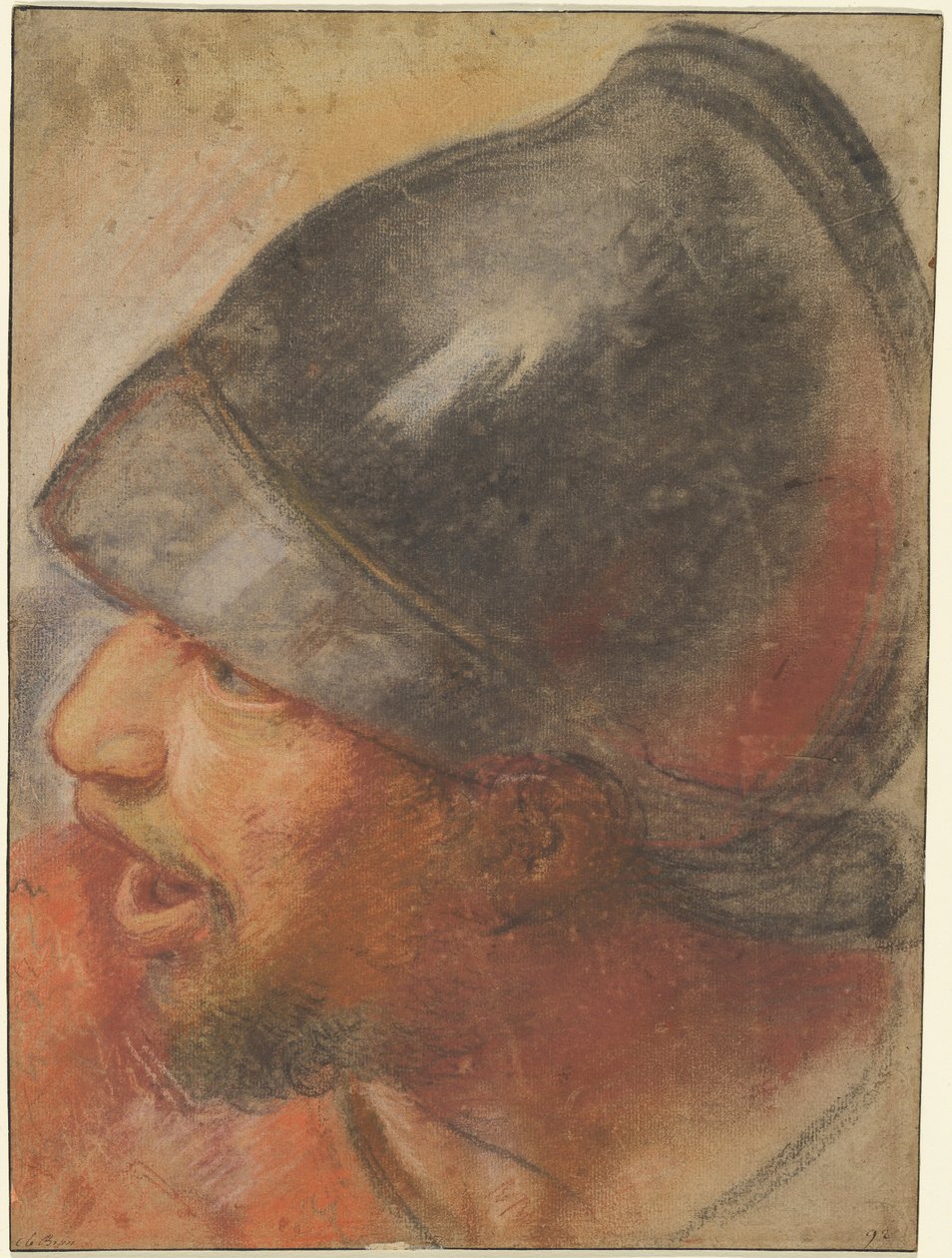 Kopf eines makedonischen Soldaten - Charles Le Brun
