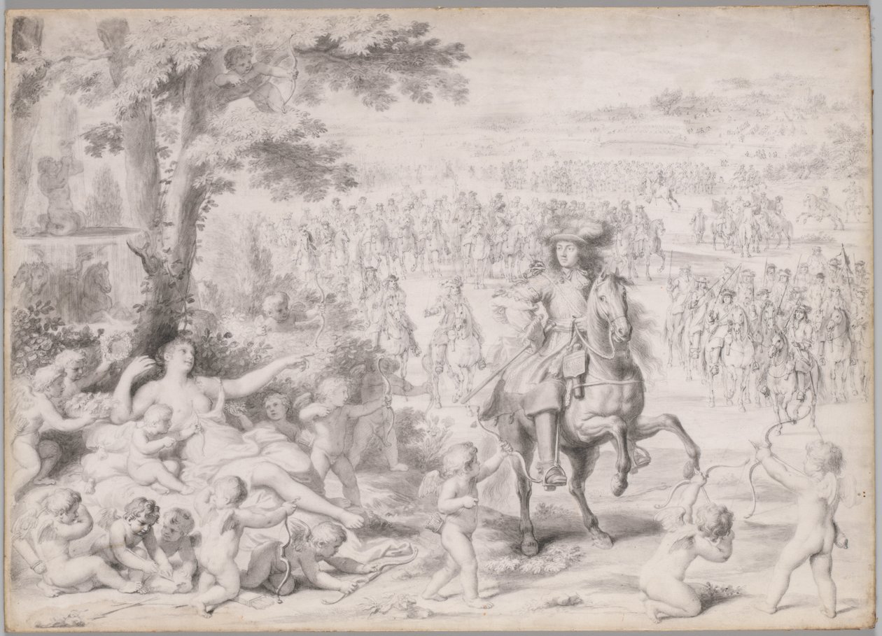 Louis XIV capturé par Vénus, début des années 1670 - Charles Le Brun