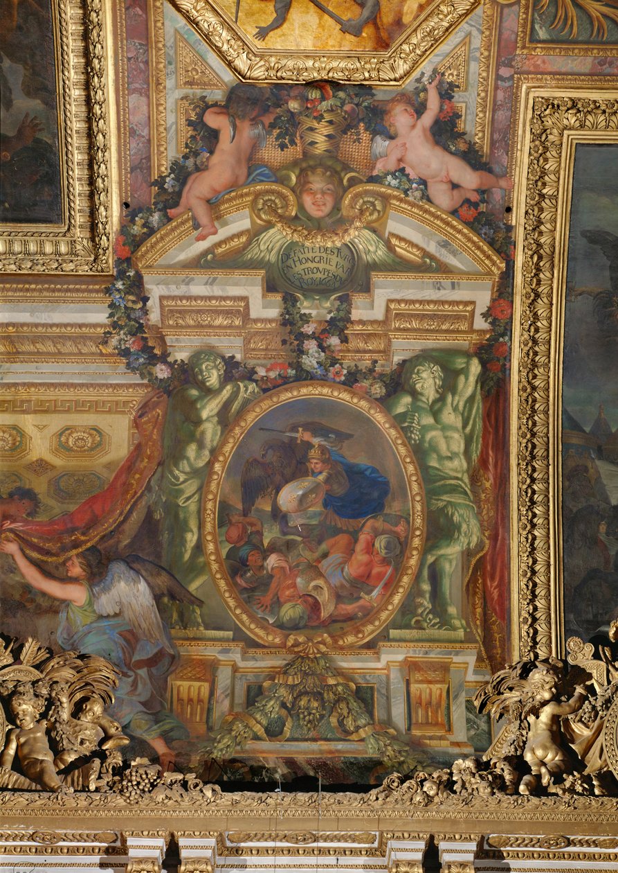 Les troupes de Louis XIV battent les Turcs en Hongrie ... - Charles Le Brun