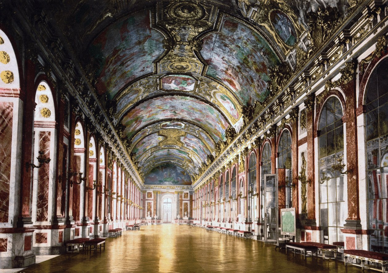Galerie des Glaces à Versailles - Charles & Le Vau Louis (1612 70) Le Brun