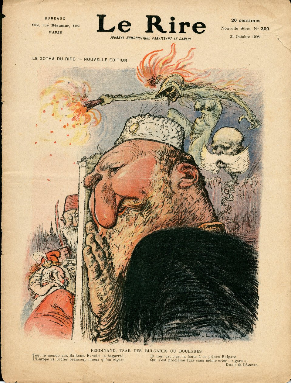 Couverture de Le Rire, satirique en couleurs - Charles Leandre