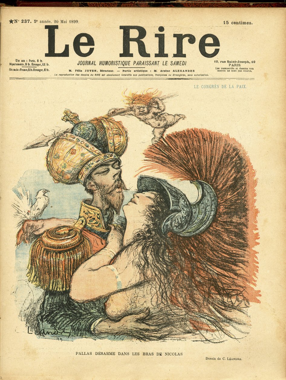 Illustration de Charles Léandre pour la couverture de Le Rire - Charles Leandre