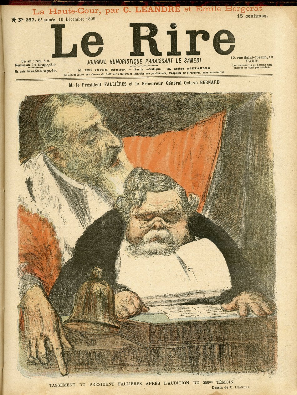 Illustration de Charles Leandre pour la couverture de Le Rire - Charles Leandre