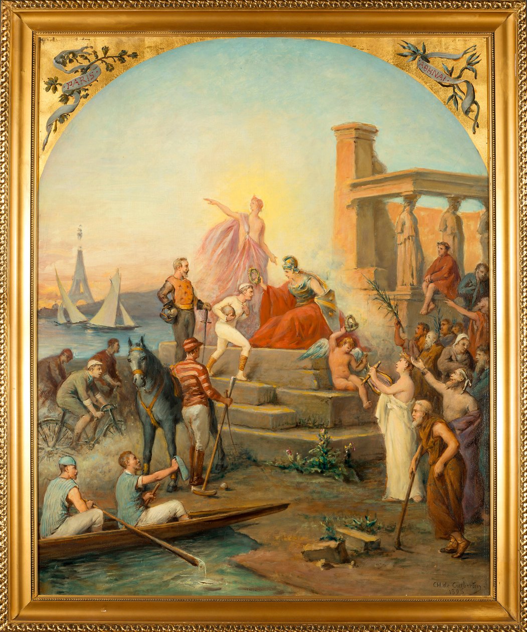 Allégorie des sports - Charles Louis Fredy de Coubertin