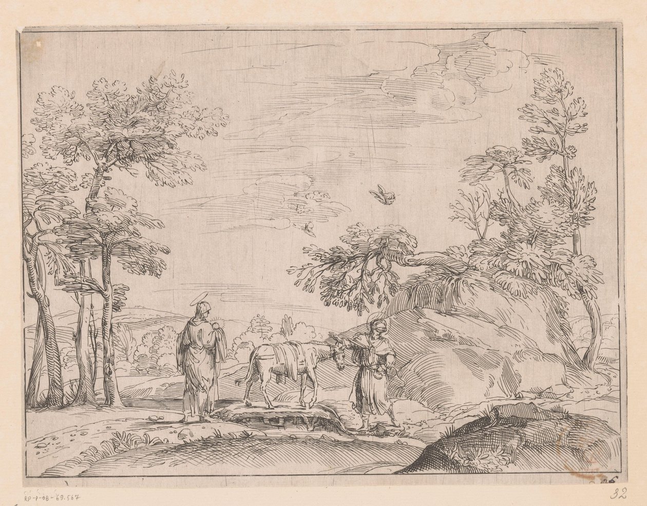 La Fuite en Égypte - Charles Macé (attributed to)