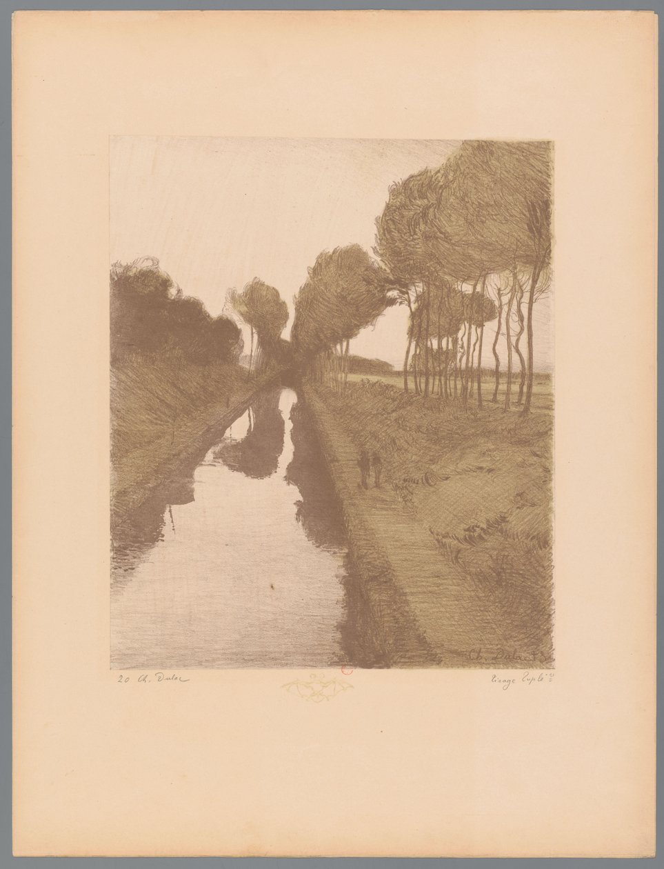 Deux promeneurs le long d