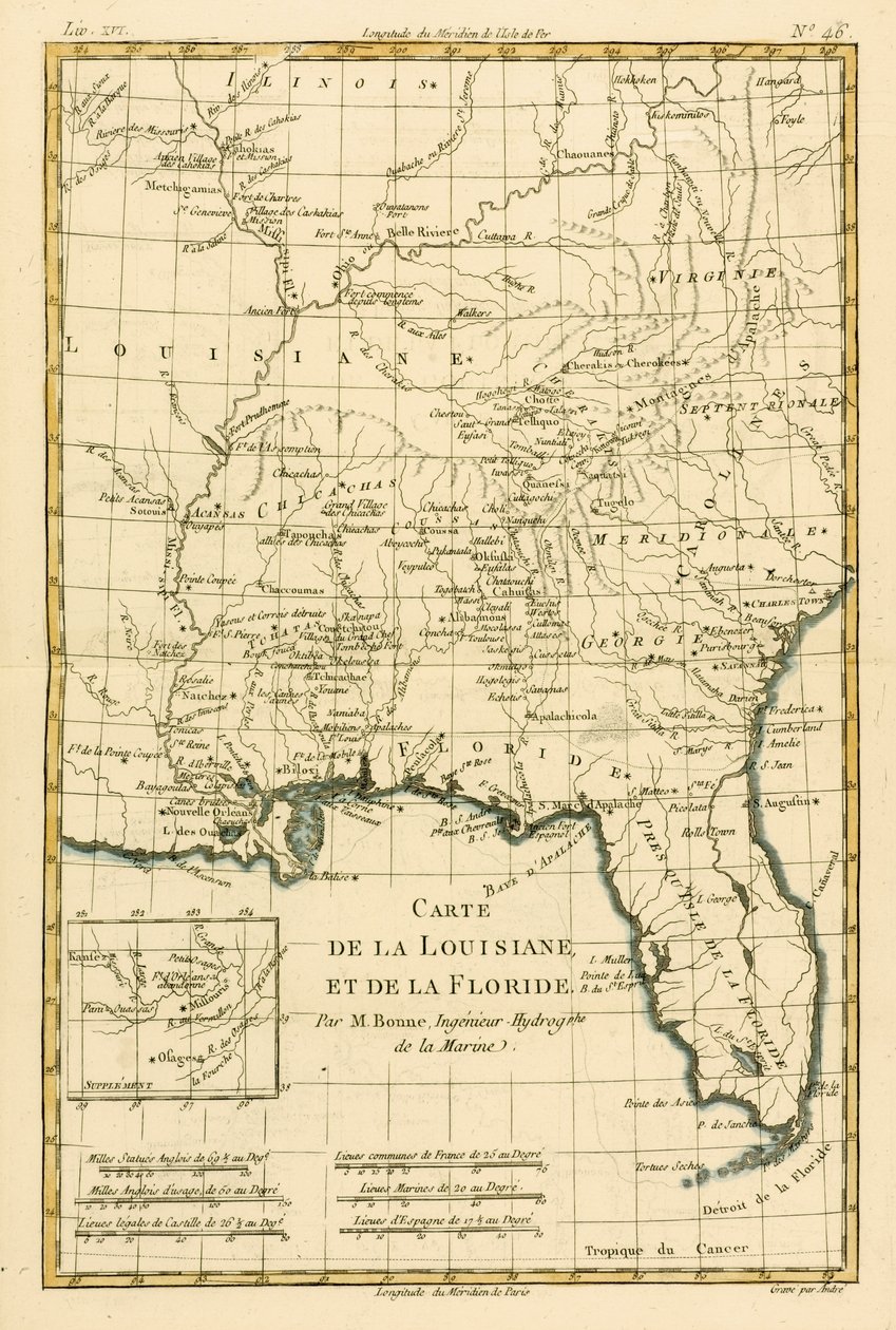 Louisiane et Floride, de 