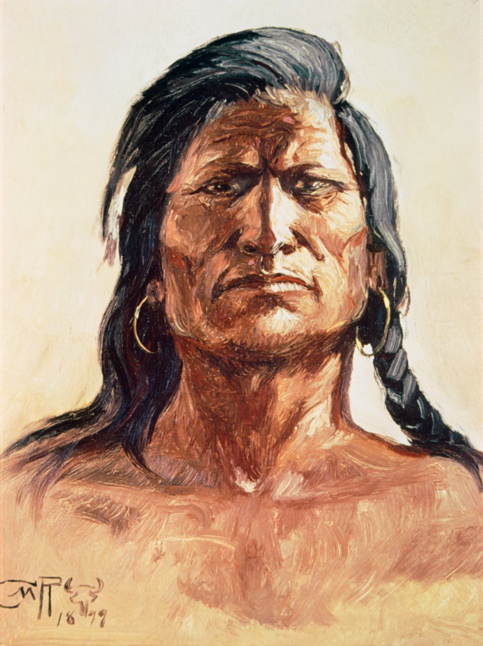 Membre de la tribu Shoshone - Charles Marion Russell