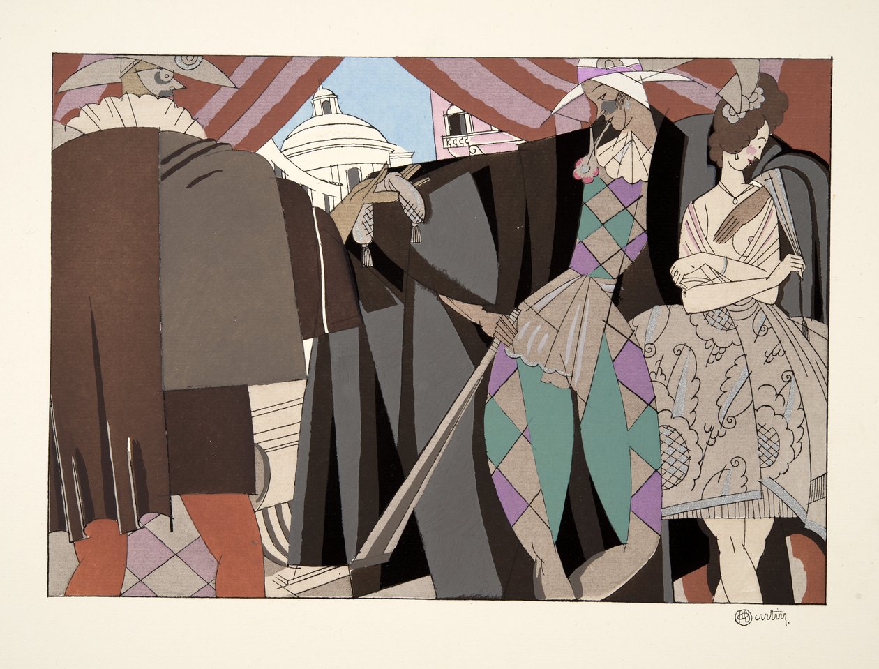 Comédie Italienne, de Sports & Divertissements, pub. 1914 - Charles Martin