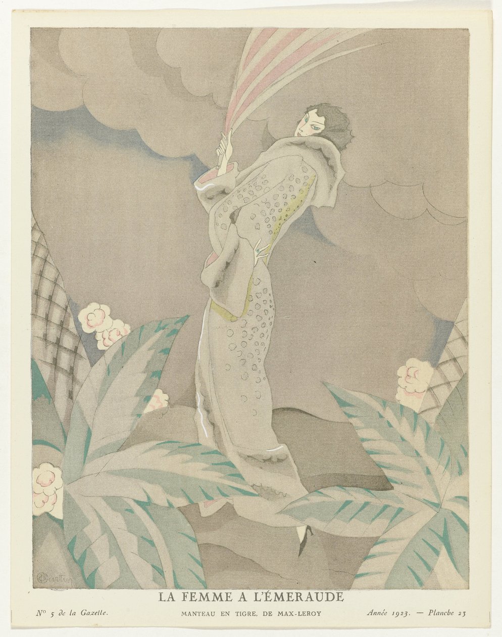 Gazette du Bon Ton 1923, No. 5, Pl. 23: La Femme à l