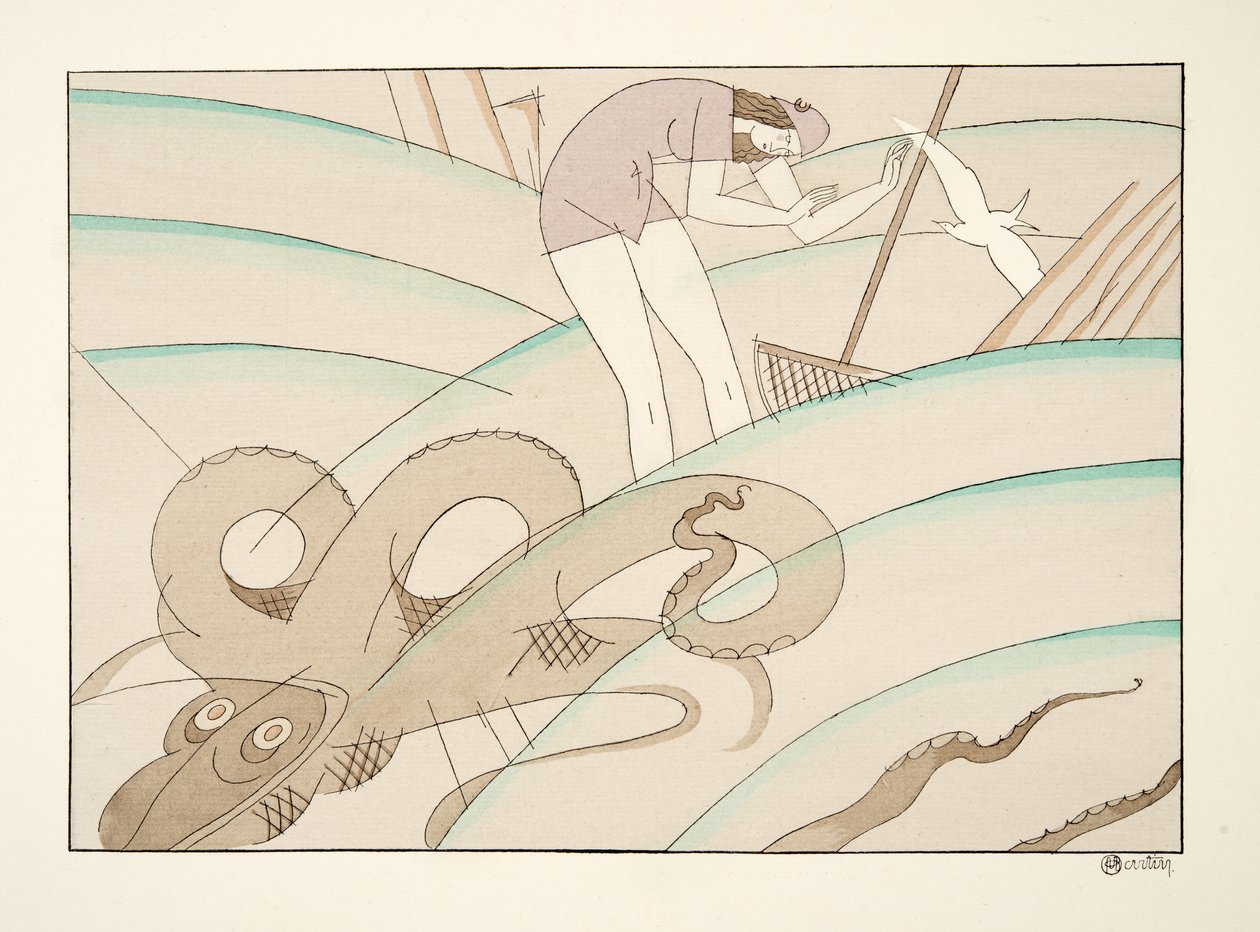 La Pieuvre, de Sports & Divertissements, pub. 1914 - Charles Martin