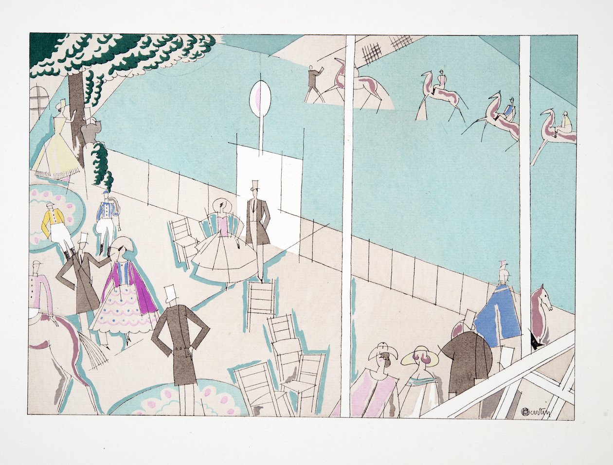 Les Courses, de Sports & Divertissements, pub. 1914 - Charles Martin