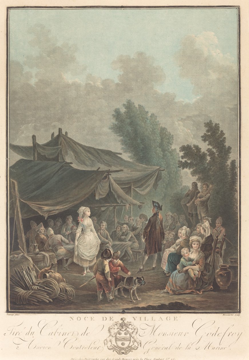Noce de Village - Charles Melchior Descourtis