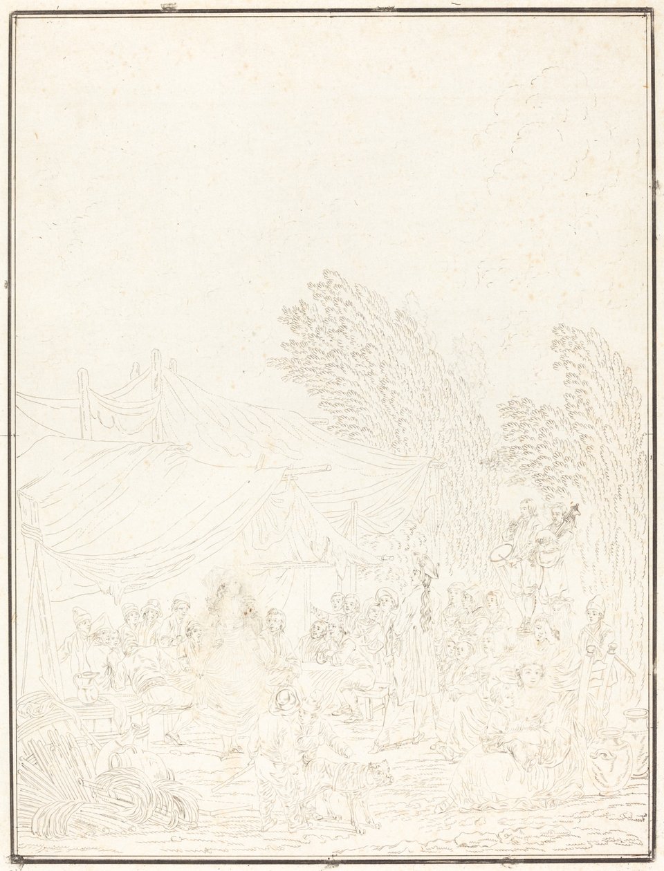 Noce de village - Charles Melchior Descourtis after Nicolas Antoine Taunay