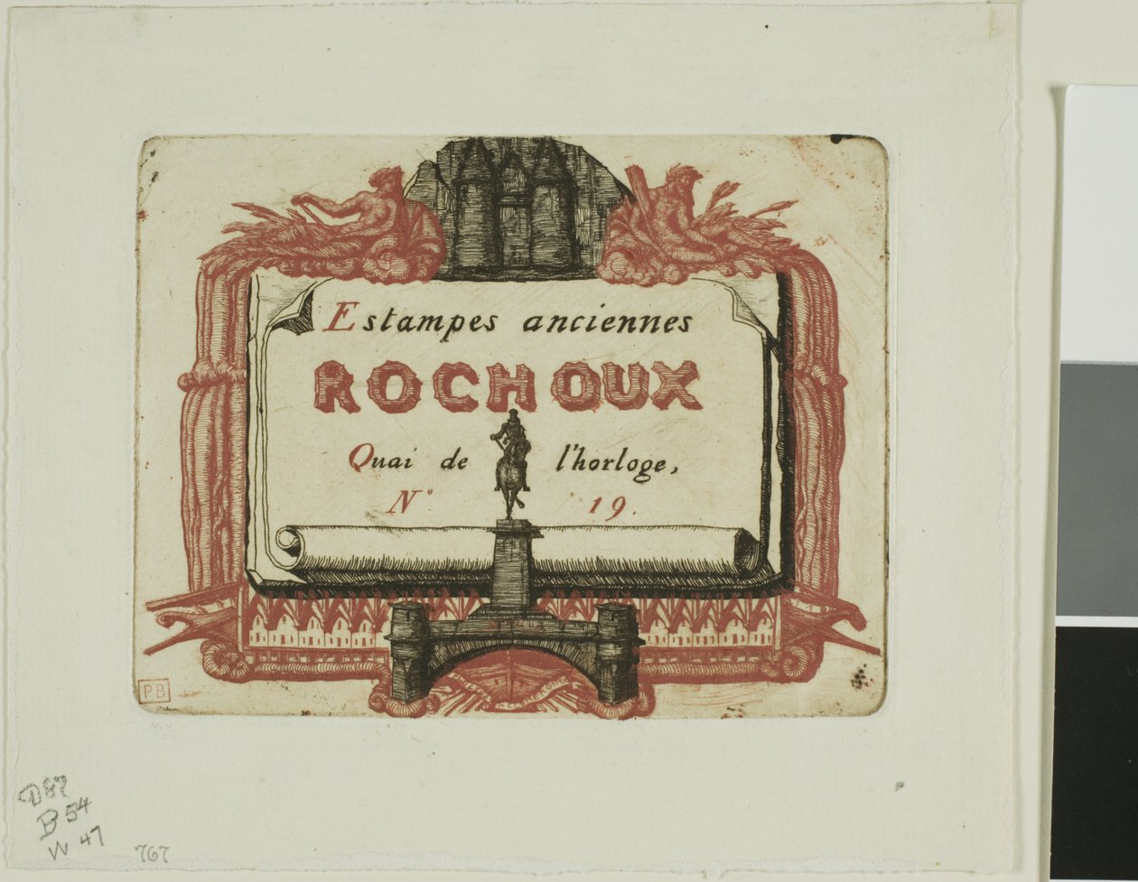 Carte de visite du marchand d