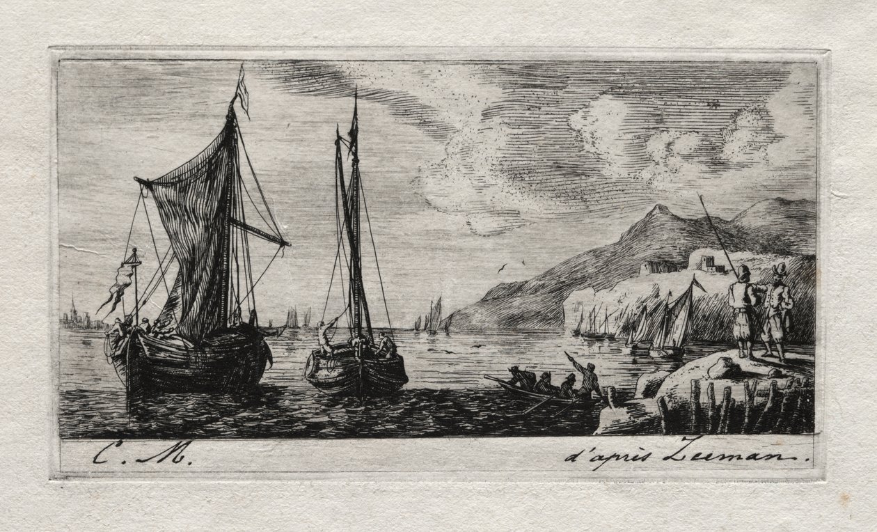 Calais - Bateaux de Flushing - Charles Meryon