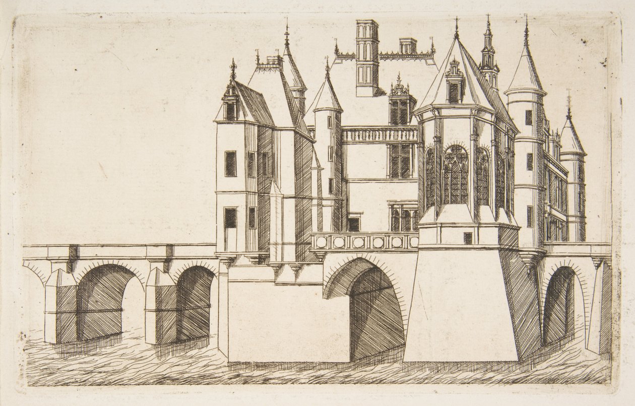 Château de Chenonceau, No 2 (Château de Chenonceau, No 2) - Charles Meryon