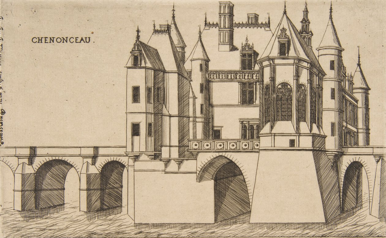 Château de Chenonceau, No 2, 1856 - Charles Meryon