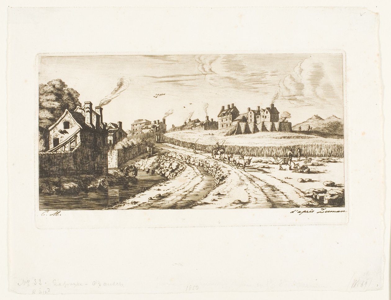 Entrée du faubourg Saint-Marceau, Paris - Charles Meryon
