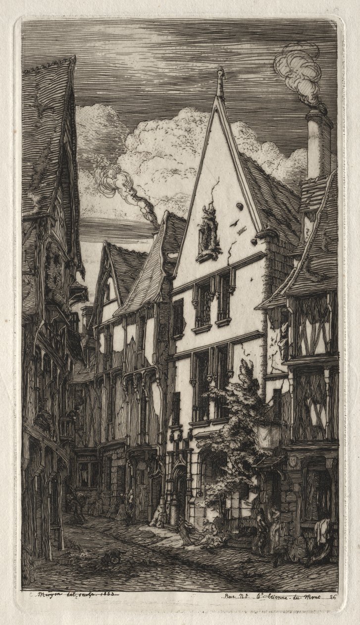 Eaux-fortes de Paris: à Bourges - Charles Meryon