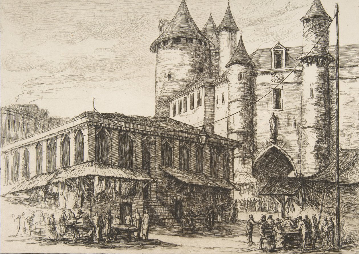 Le Grand Châtelet, Paris vers 1780, d