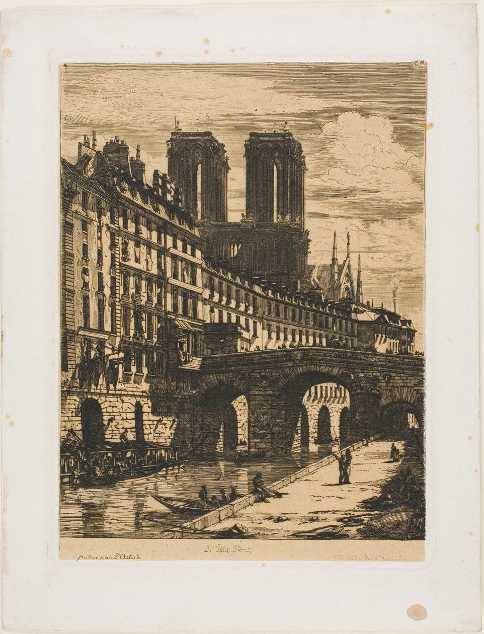 Le Petit Pont, Paris - Charles Meryon