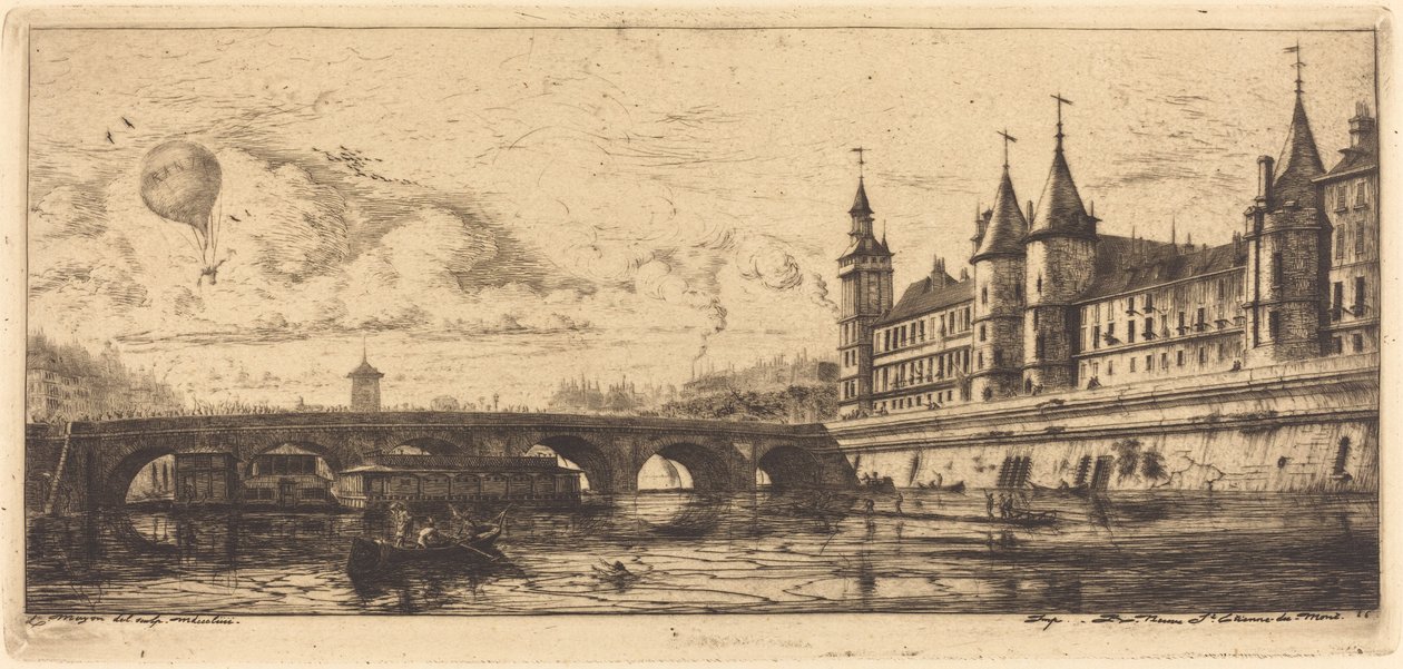 Le Pont-au-Change, Paris - Charles Meryon