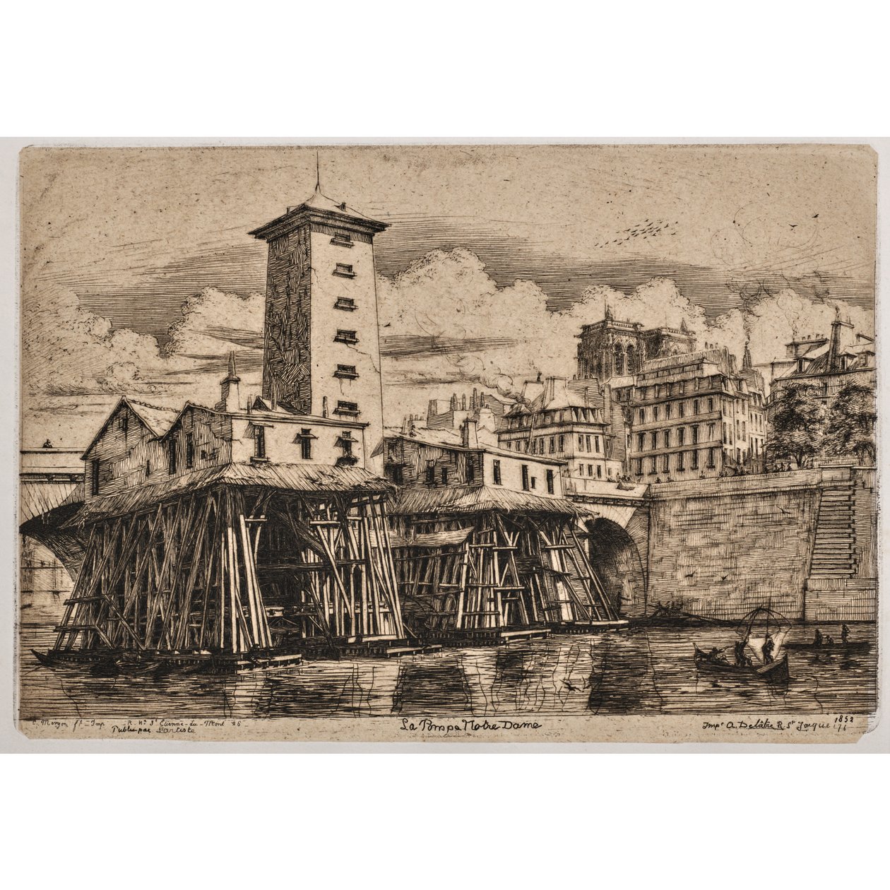 Pompe Notre-Dame (La pompe Notre-Dame) - Charles Meryon