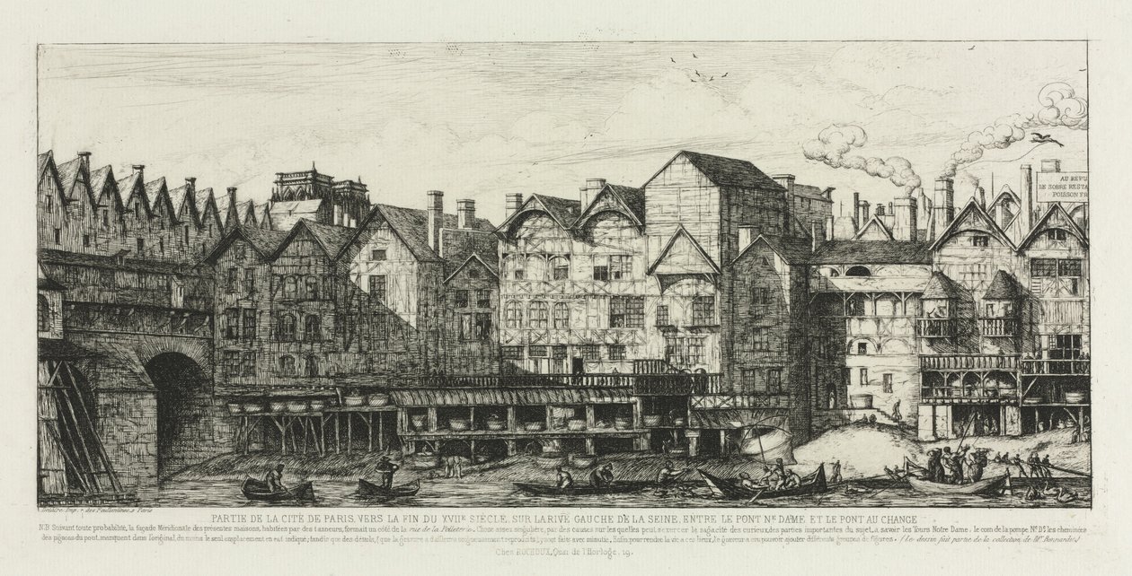 Partie de la ville de Paris à la fin du XVIIe siècle - Charles Meryon