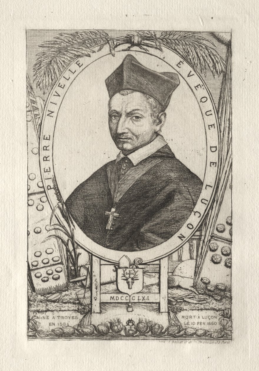 Pierre Nivelle, évêque de Luçon - Charles Meryon