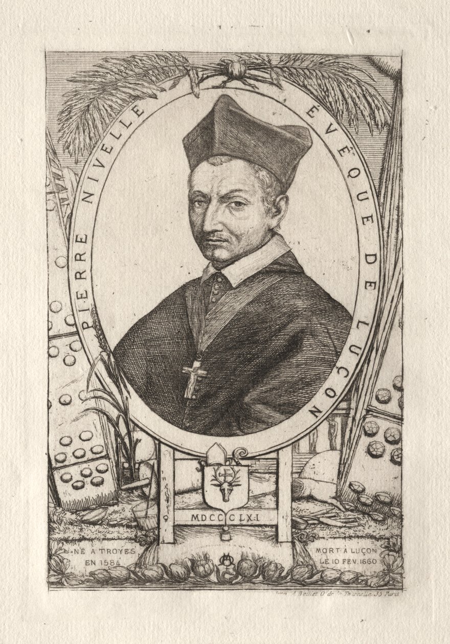Pierre Nivelle, évêque de Luçon - Charles Meryon