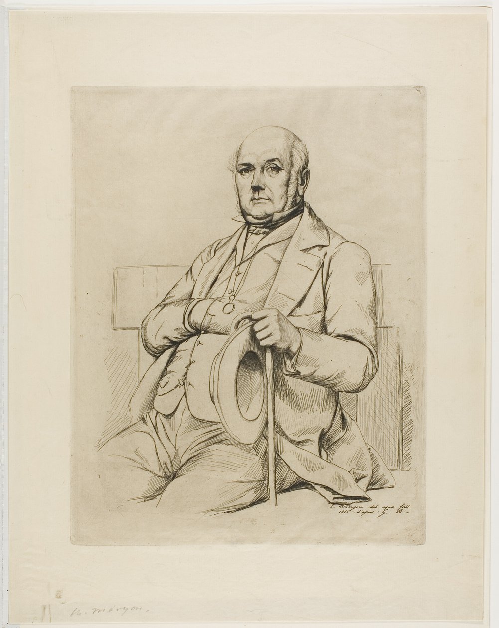 Portrait de Casimir le Comte - Charles Meryon