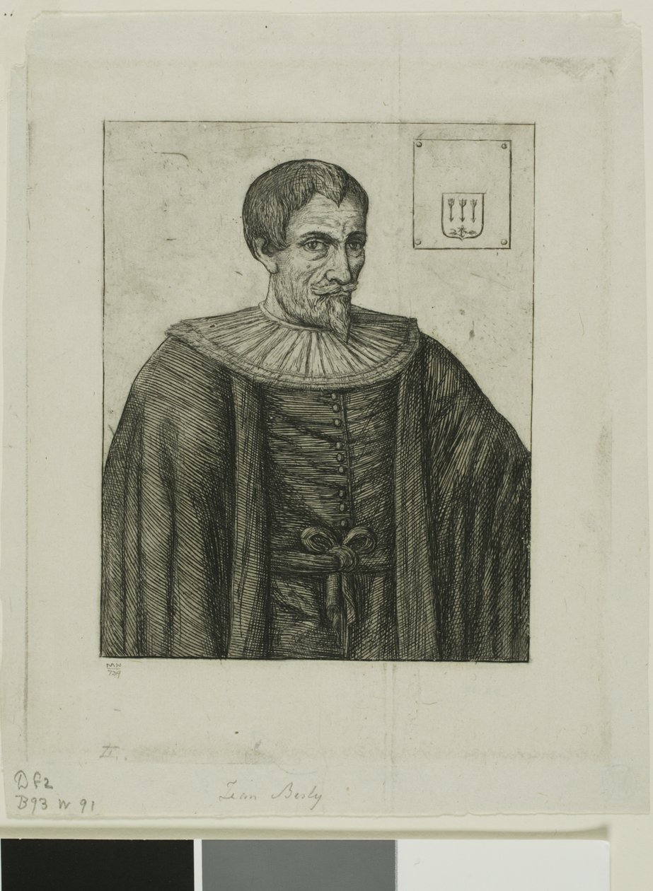 Portrait de Jean Besly, historien - Charles Meryon