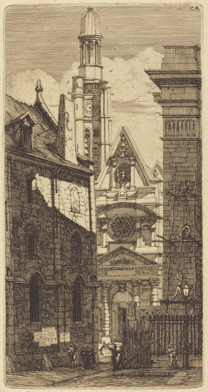 Saint-Étienne-du-Mont, Paris (Église Saint-Étienne-du-Mont, Paris) - Charles Meryon