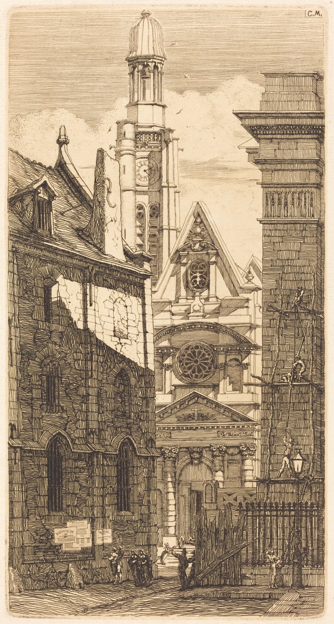 Saint-Étienne-du-Mont, Paris (Église Saint-Étienne-du-Mont, Paris) - Charles Meryon