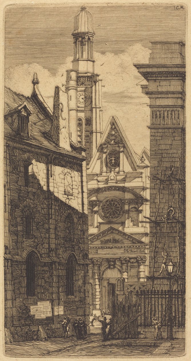 Saint-Étienne-du-Mont, Paris (Église Saint-Étienne-du-Mont, Paris) - Charles Meryon