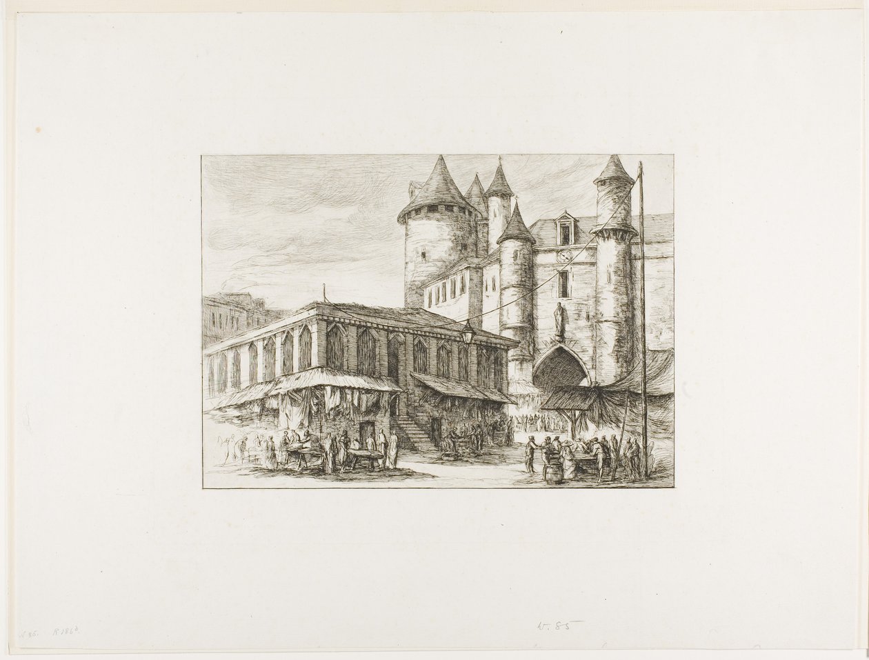 Le Grand Châtelet, Paris, c. 1780, d