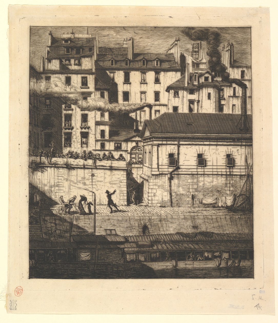 La Morgue, Paris - Charles Meryon