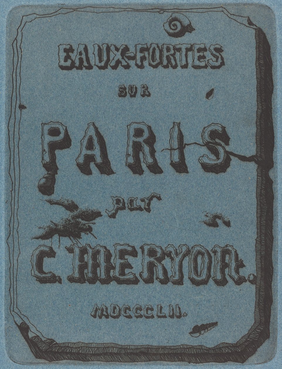 Titre des eaux-fortes sur Paris - Charles Meryon