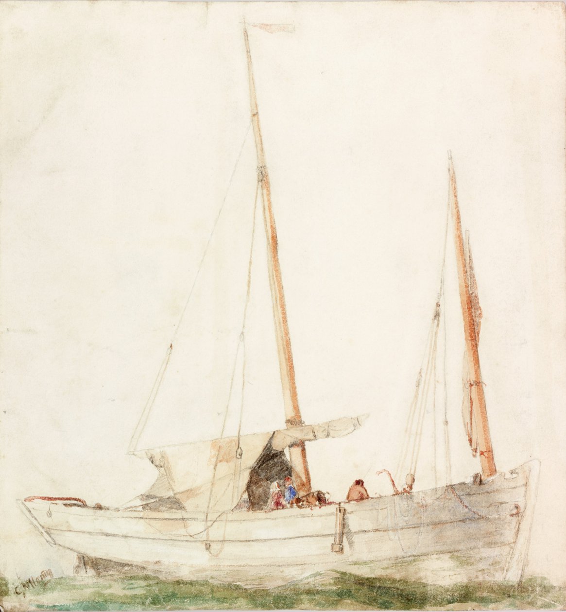 Bateau à voile - Charles Napier Hemy
