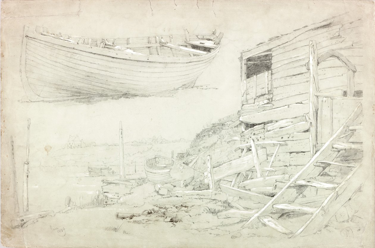 Études (gouache et crayon sur papier) - Charles Napier Hemy