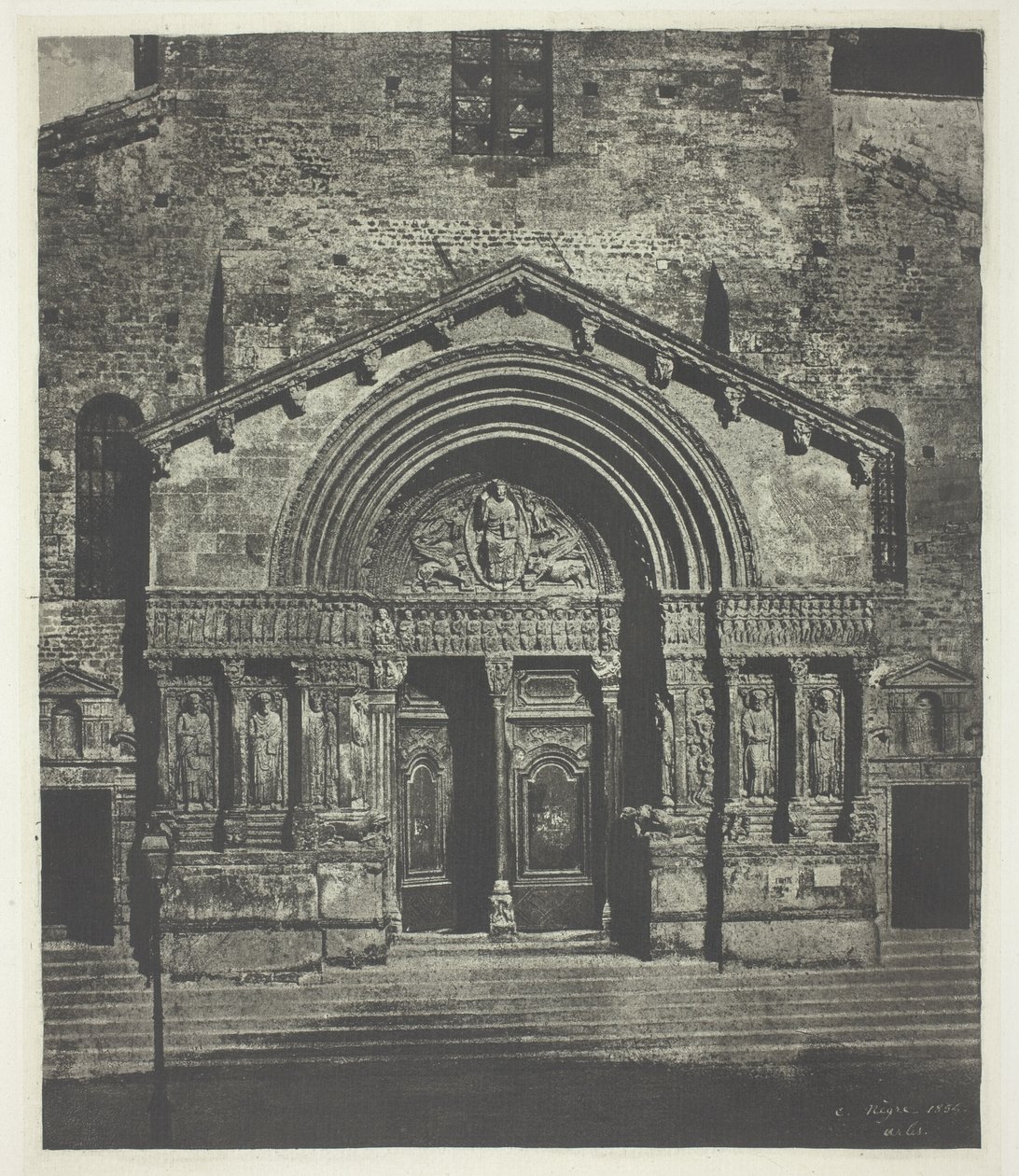 Arles : Le porche ouest de Saint-Trophime - Charles Nègre
