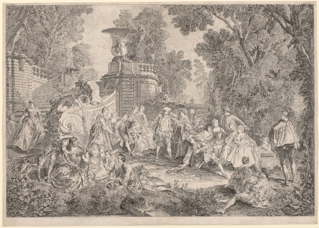 Le Jeu de colin-maillard, 1739 - Charles Nicolas Cochin