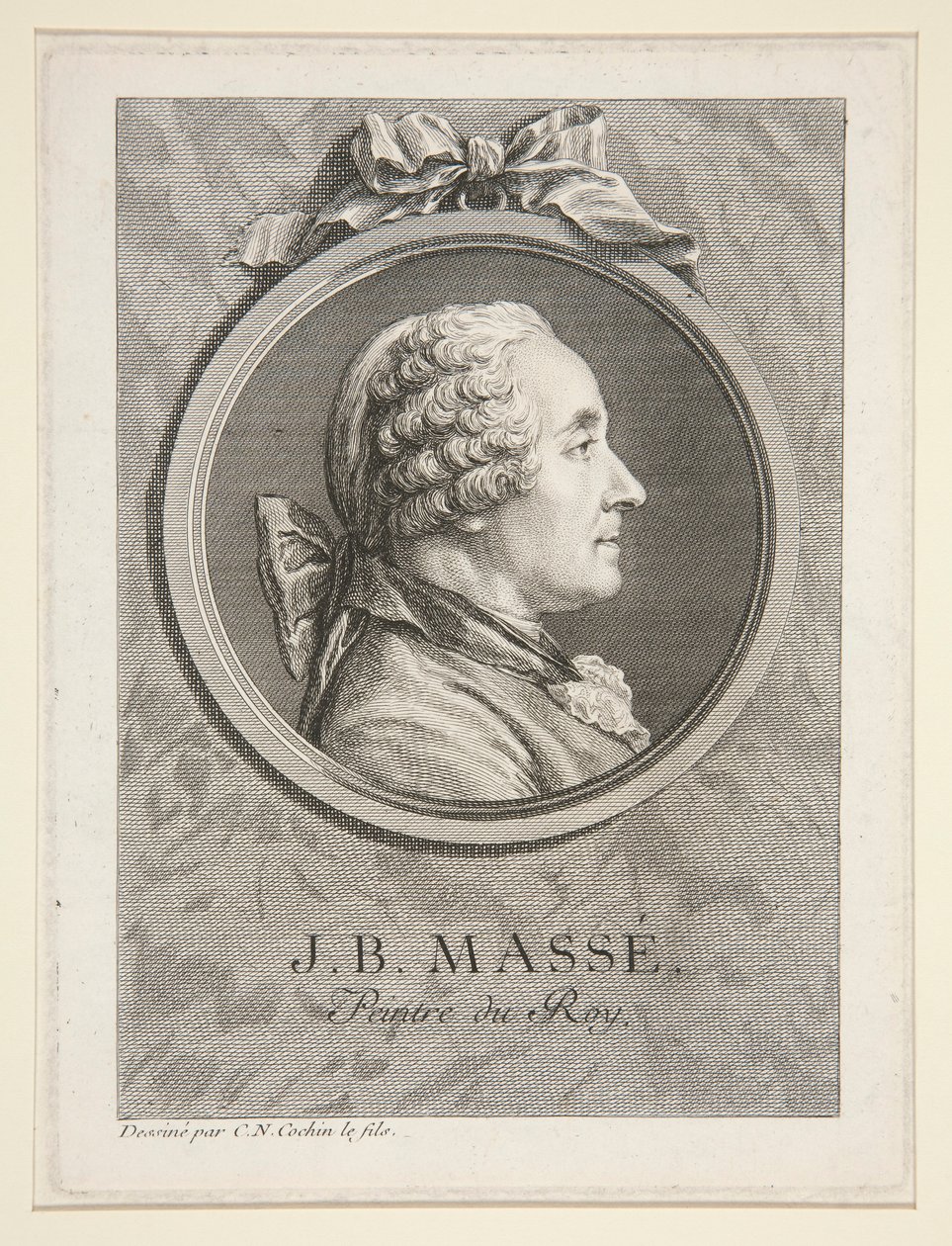 Portrait de Jean-Baptiste Masse - Charles Nicolas Cochin the younger