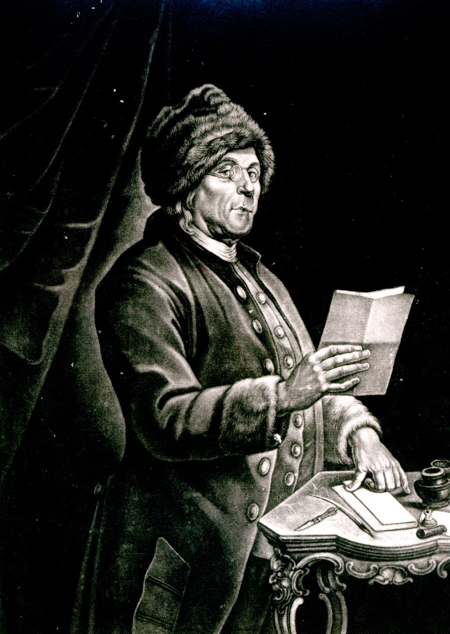 Portrait de Benjamin Franklin, 1777 - Charles Nicolas II Cochin