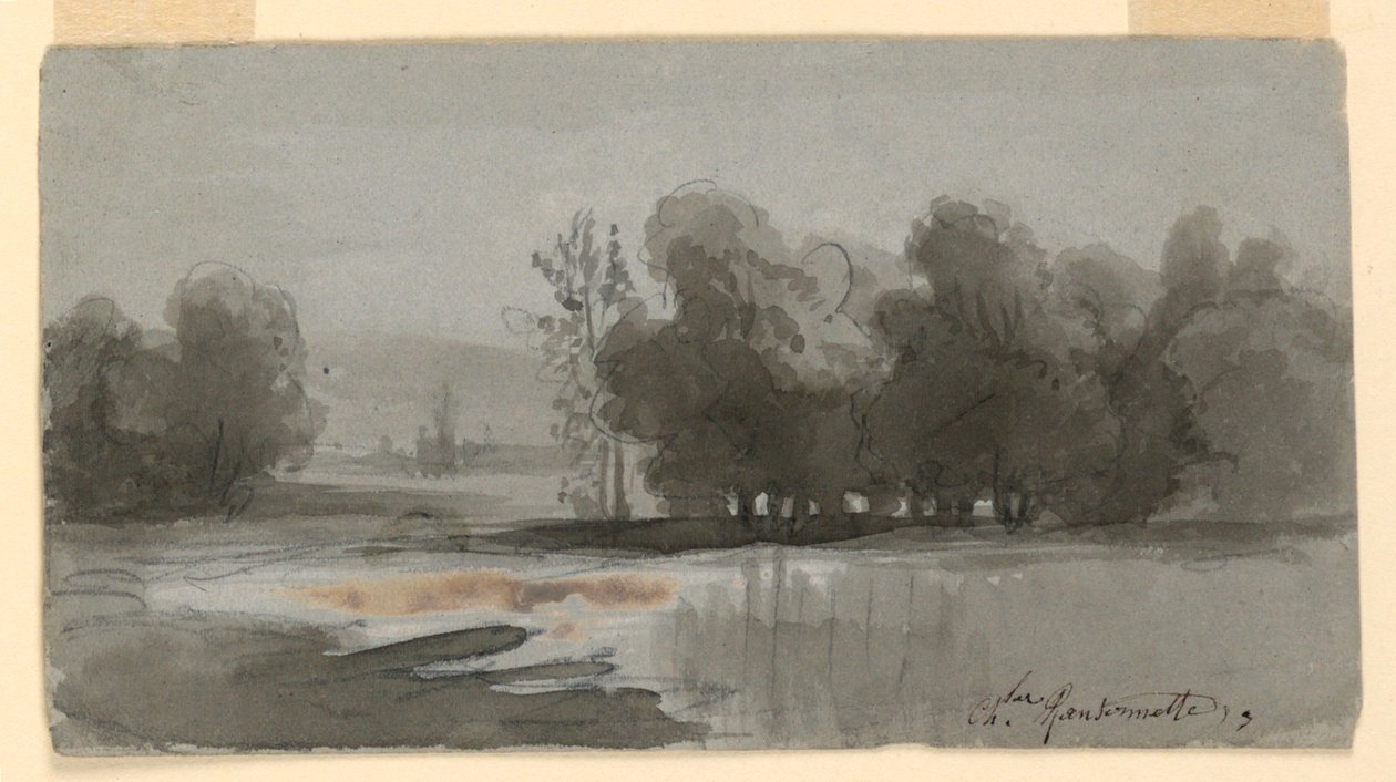 Paysage - Charles Nicolas Ransonnette