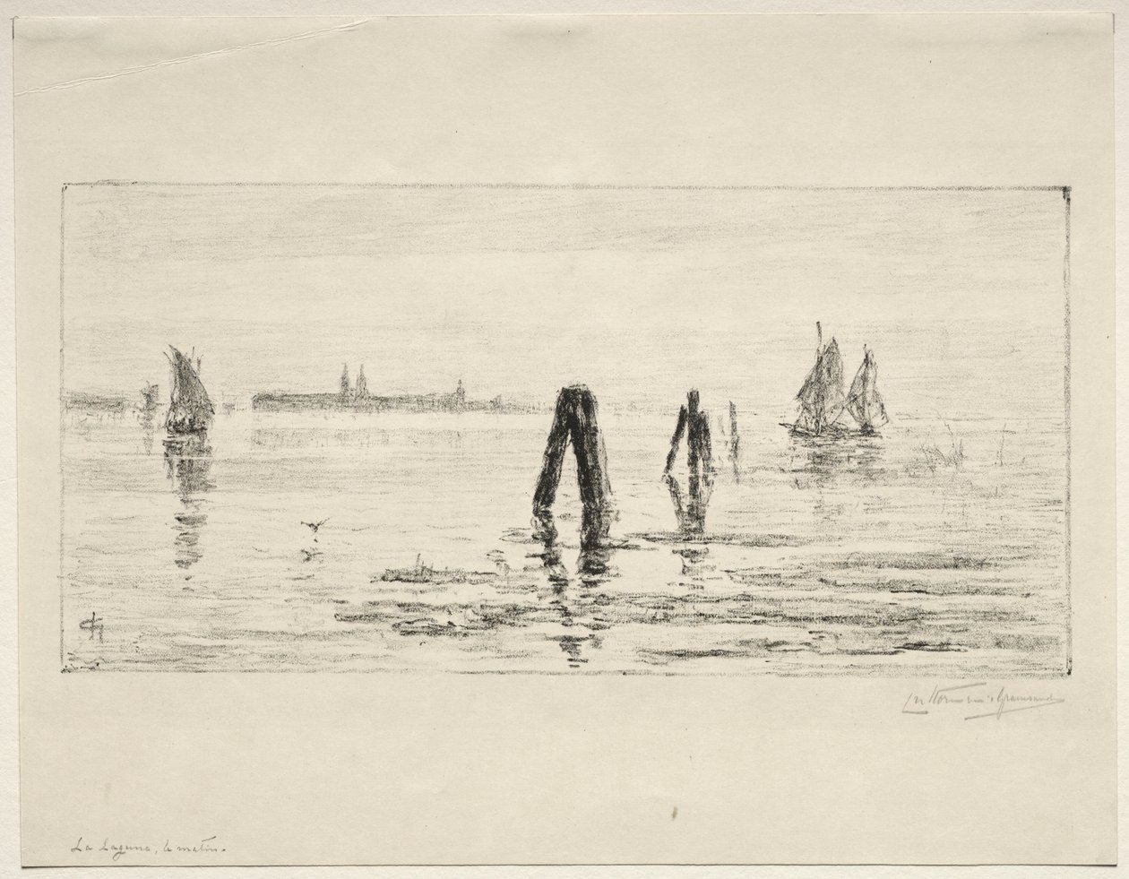 Lagune, matin - Charles Nicolas Storm van 