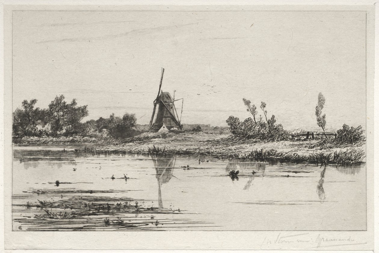 Le bord au Gein - Charles Nicolas Storm van 